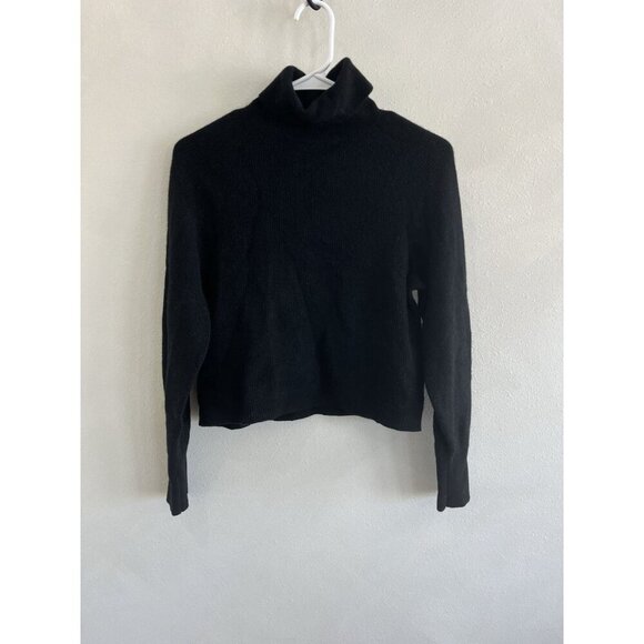 & Other Stories Women's XS Extra Small Black Turtleneck 100% Cashmere Sweater - Picture 1 of 3